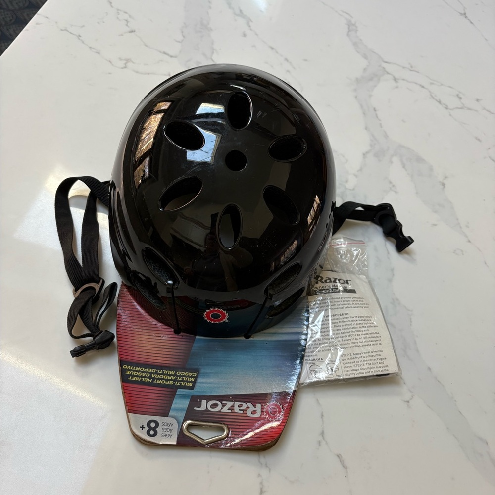 Razor Glossy Black Helmet